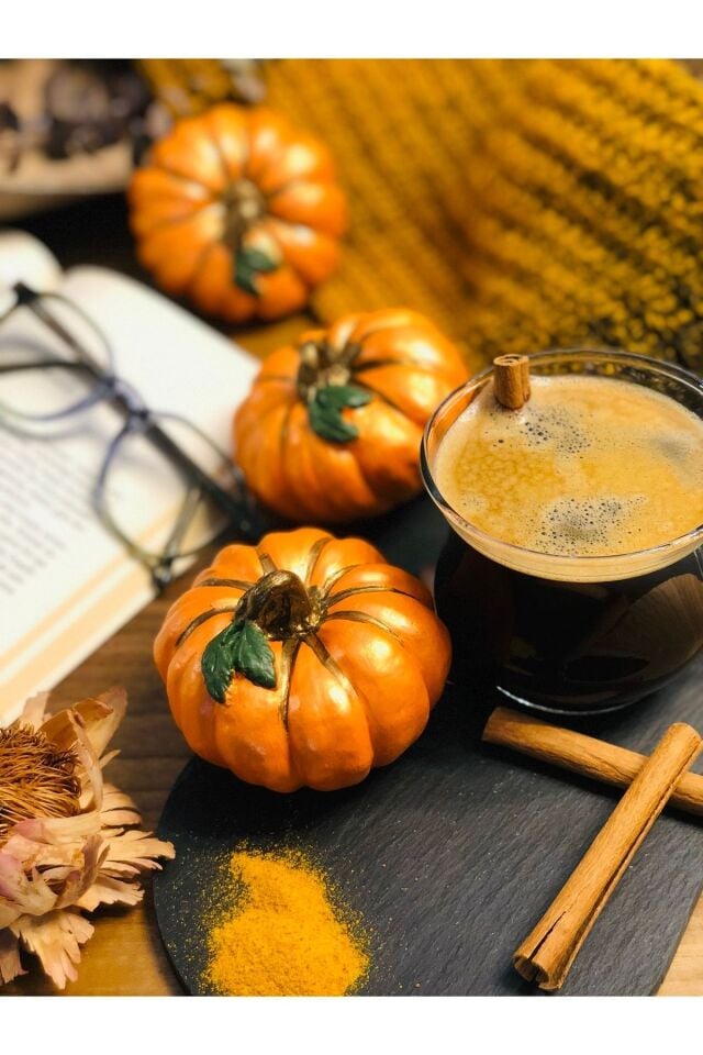 Balkabağı Dekor Set 3'lü Set Halloween Biblo Dekoratif Kabak Obje