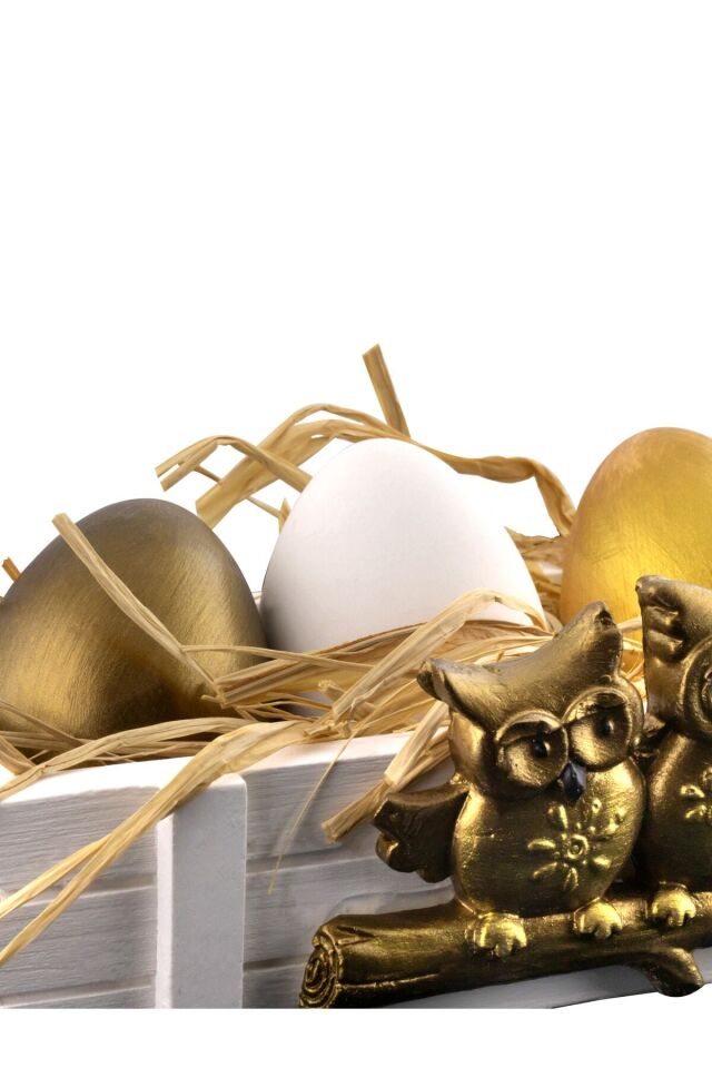 Yumurta Dekor Set Kasa Set Biblo Dekoratif Yumurta Obje