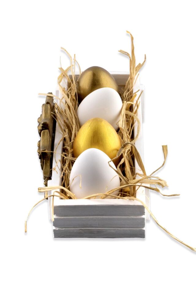 Yumurta Dekor Set Kasa Set Biblo Dekoratif Yumurta Obje