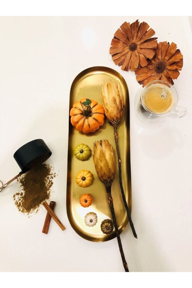 Balkabağı Dekor Set 6’lı Set Halloween Biblo Dekoratif Kabak Obje